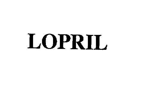 Mẫu nhãn hiệu LOPRIL