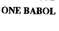 Mẫu nhãn hiệu ONE BABOL