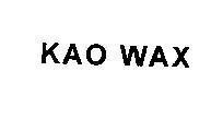 Mẫu nhãn hiệu KAO WAX