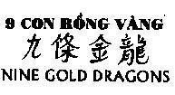 Mẫu nhãn hiệu 9 Con Rồng Vàng- NINE GOLD DRAGONS