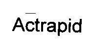 Mẫu nhãn hiệu ACTRAPID