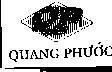 Mẫu nhãn hiệu QP QUANG PHƯớC