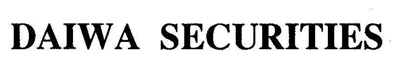 Mẫu nhãn hiệu DAIWA SECURITIES