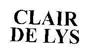 Mẫu nhãn hiệu CLAIR DE LYS