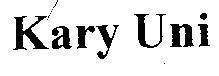 Mẫu nhãn hiệu KARY UNI