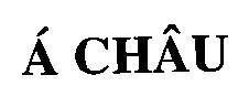 Mẫu nhãn hiệu á CHÂU