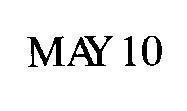 Mẫu nhãn hiệu MAY 10