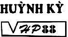 Mẫu nhãn hiệu Huỳnh Kỳ VHP 88.