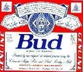 Mẫu nhãn hiệu BUD KING OF BEERS