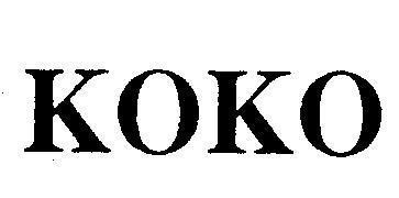 Mẫu nhãn hiệu KOKO