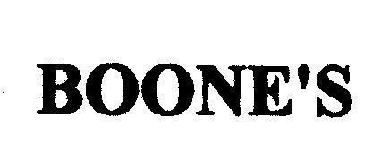 Mẫu nhãn hiệu BOONE'S