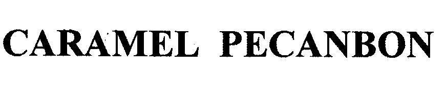 Mẫu nhãn hiệu CARAMEL PECANBON
