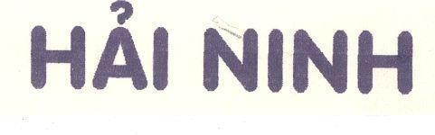 Mẫu nhãn hiệu HảI NINH