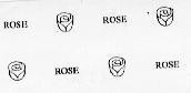 Mẫu nhãn hiệu ROSE