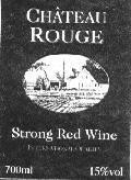 Mẫu nhãn hiệu CHÂTEAU ROUGE STRONG RED WINE