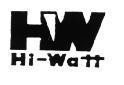 Mẫu nhãn hiệu HW HI-WATT