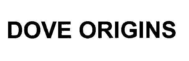 Mẫu nhãn hiệu DOVE ORIGINS