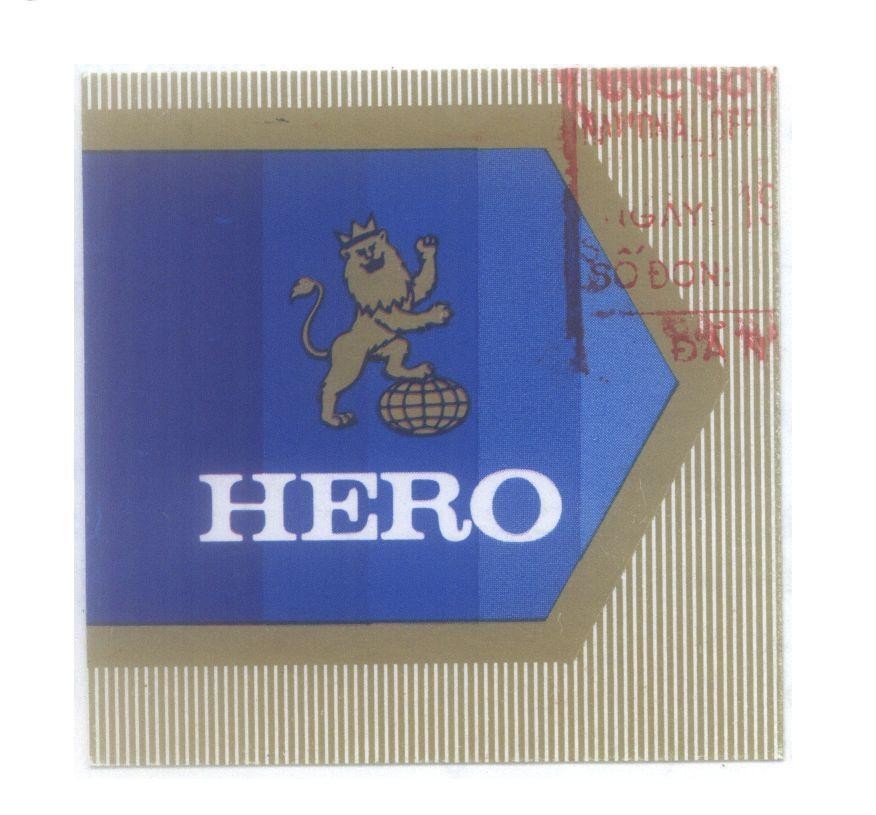 Mẫu nhãn hiệu HERO , hinh