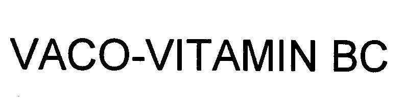 Mẫu nhãn hiệu VACO-VITAMIN BC