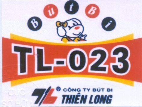 Mẫu nhãn hiệu Bút bi TL-023 CÔNG TY Bút Bi THIÊN LONG T/L