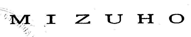 Mẫu nhãn hiệu MIZUHO