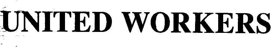 Mẫu nhãn hiệu UNITED WORKERS