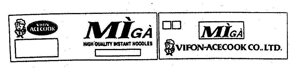 Mẫu nhãn hiệu VIFON-ACECOOK CO., LTD. Mì Gà HIGH QUALITY INSTANT NOODLES