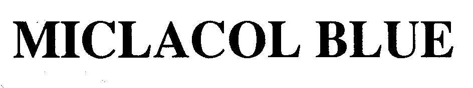 Mẫu nhãn hiệu MICLACOL BLUE