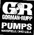 Mẫu nhãn hiệu GR GORMAN RUPP PUMPS MANSFIELD OHIO U.S.A.