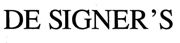 Mẫu nhãn hiệu DE SIGNER'S