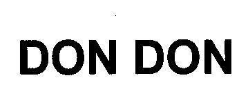Mẫu nhãn hiệu DON DON