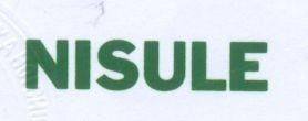 Mẫu nhãn hiệu NISULE