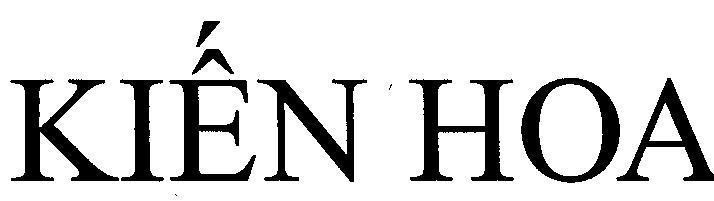 Mẫu nhãn hiệu Kiến Hoa