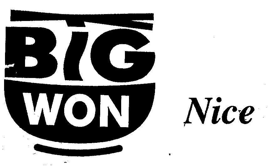 Mẫu nhãn hiệu BIG WON Nice