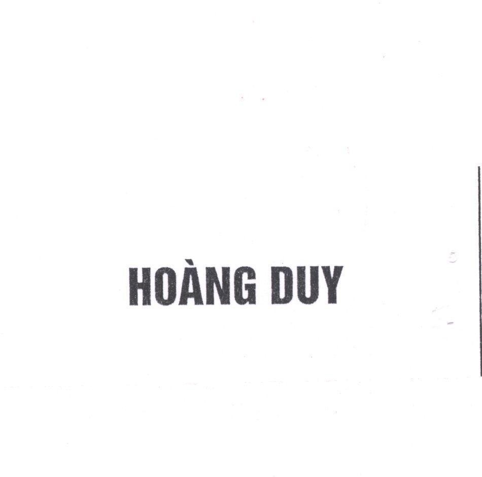 Mẫu nhãn hiệu Hoàng Duy