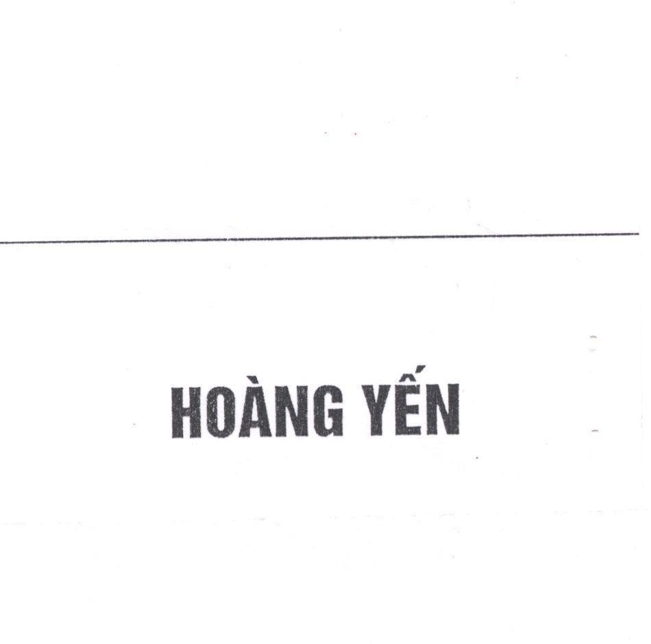 Mẫu nhãn hiệu Hoàng Yến