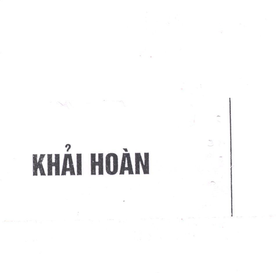 Mẫu nhãn hiệu Khải Hoàn
