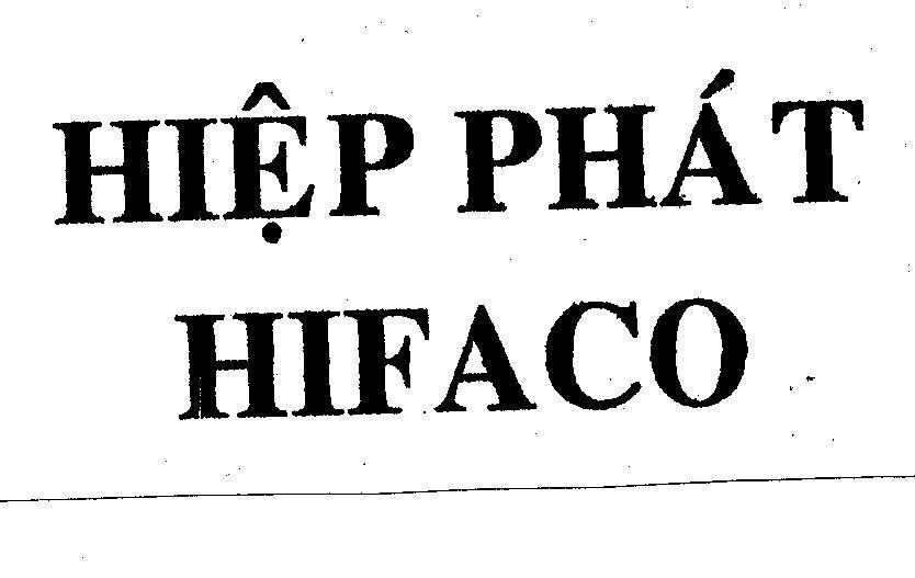 Mẫu nhãn hiệu Hiệp phát HIFACO