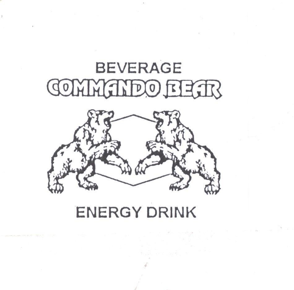 Mẫu nhãn hiệu COMMANDO BEAR ENERGY DRINK BEVERAGE