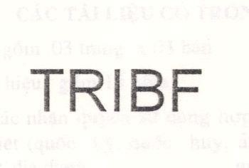 Mẫu nhãn hiệu TRIBF
