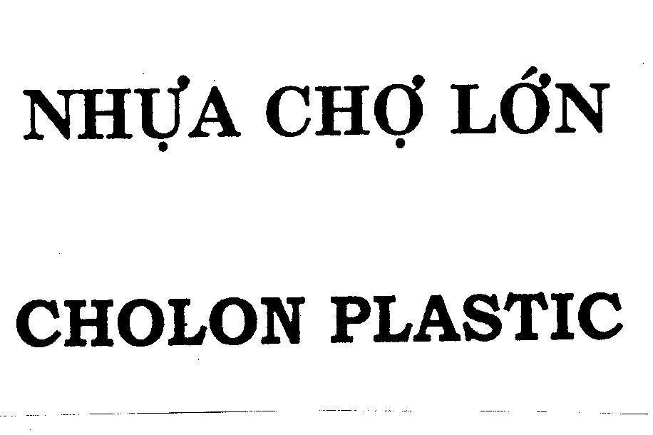 Mẫu nhãn hiệu Nhựa chợ lớn CHOLON PLASTIC