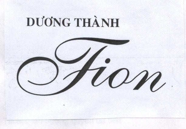 Mẫu nhãn hiệu Dương Thành FION