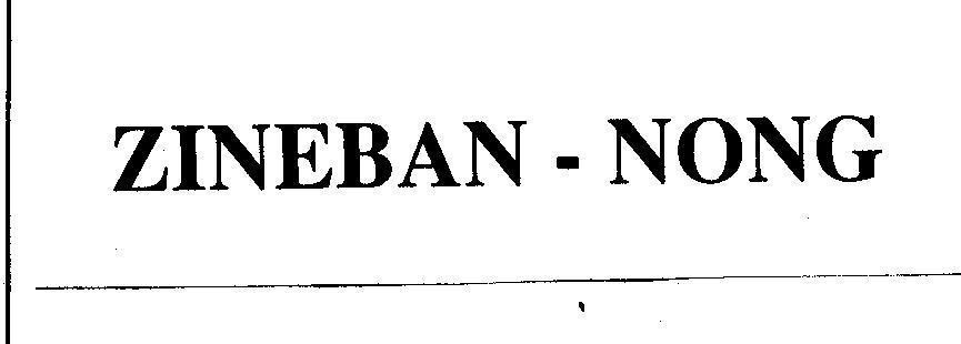 Mẫu nhãn hiệu ZINEBAN - NONG