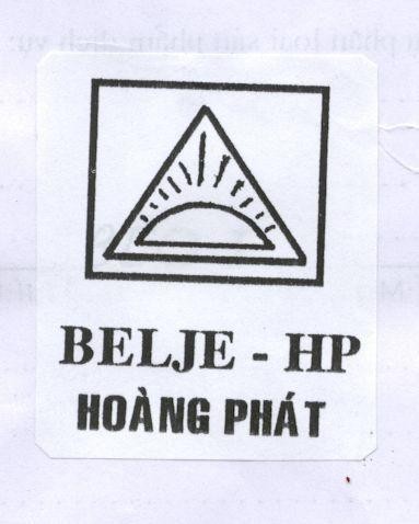 Mẫu nhãn hiệu BELJE-HP Hoàng Phát