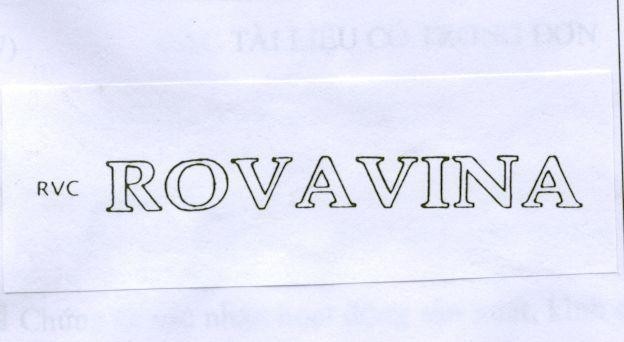 Mẫu nhãn hiệu RVC ROVAVINA