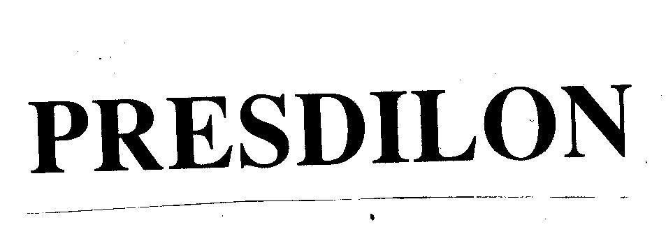 Mẫu nhãn hiệu PRESDILON