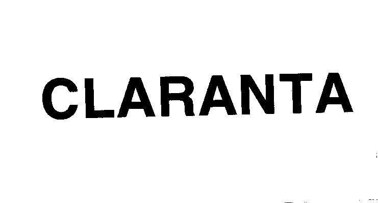 Mẫu nhãn hiệu CLARANTA