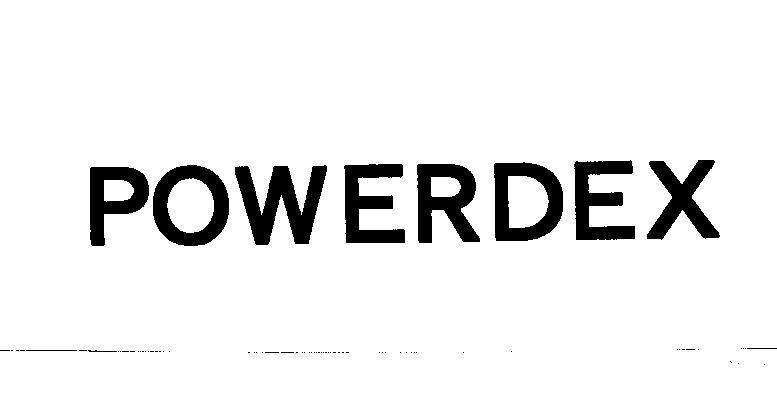 Mẫu nhãn hiệu POWERDEX