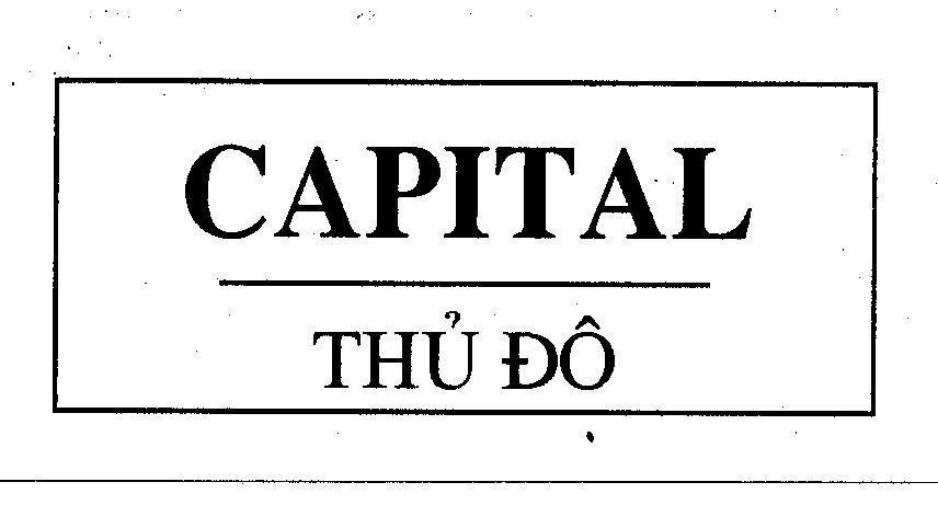 Mẫu nhãn hiệu CAPITAL Thủ đô