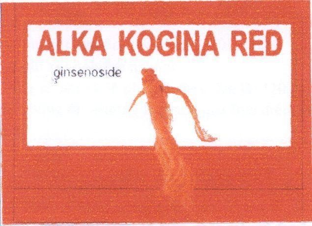 Mẫu nhãn hiệu ALKA KOGINA RED ginsenoside